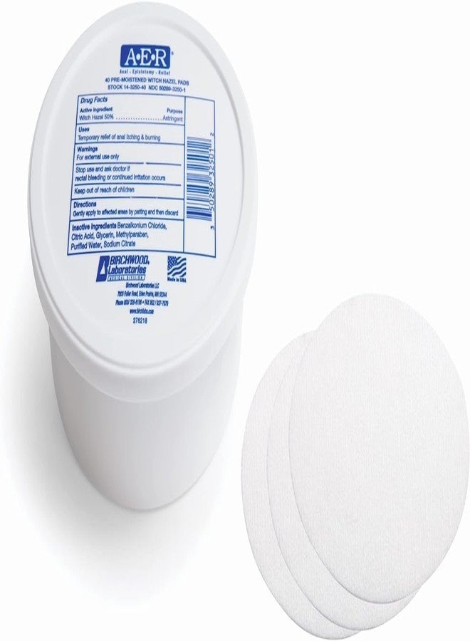 AER Pre-Moistened Witch Hazel Pads - 40 EA, Pack of 3 - Image 3